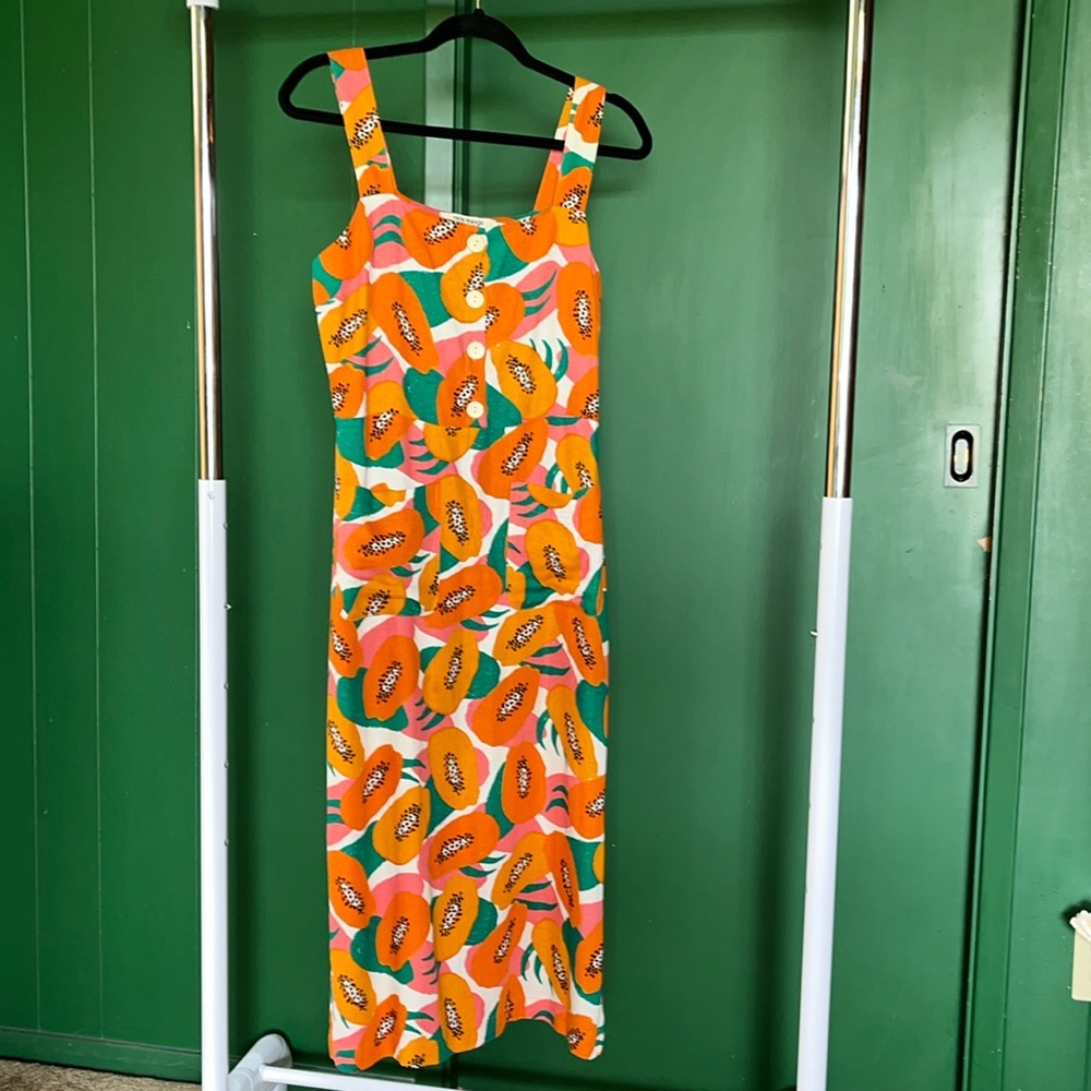 Summer dress by “nice things” made in Barcelona. Adorable, artsy papaya print